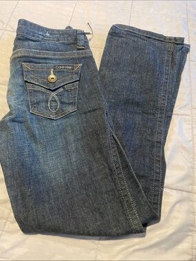 Calvin Klein Women's Medium Blue Bootcut Denim Jeans